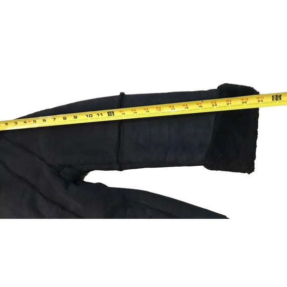 Max & Co Italy Womens Faux Suede Lined Jacket IT 40 US 6 Small S Medium M Black - Picture 14 of 14